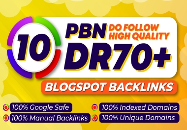 Build 10 PBN DR 70+80 60-50 Homepage Permanent Blogpost Top ranking with quality backlinks