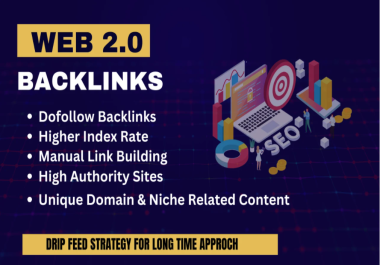 200 web 2.0 Backlinks Sub domain For Ranking to top