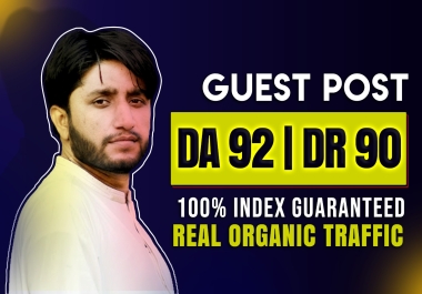 5 Guest Post on DR90 DA92 Dofollow Backlink