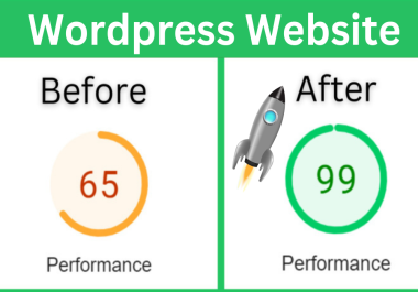 I can Optimize your wordpress website speed and performance