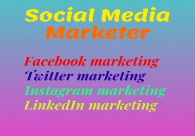 I will Professional Digital Marketer of modern social media manager