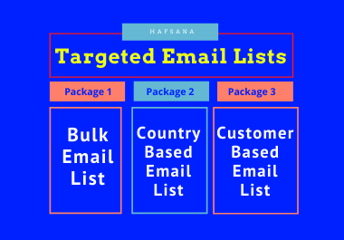 Collect Bulk/Country Based email list for email campaign