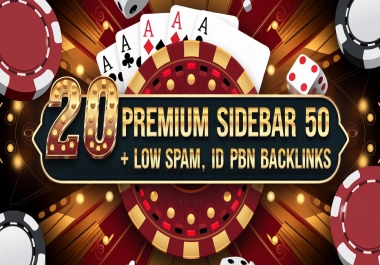 Boost Your SEO with 20 Premium Sidebar DA 50+. ID PBN Backlinks