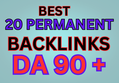 20 Powerfull & Permanent High Quality SEO Backlinks Boost your Website Authority for google ranking