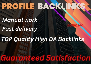 Create 100 High Quality Profile Backlinks for Your Websites