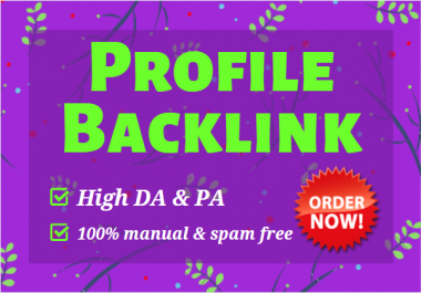 Rank higher on google with 200 ultra powerful DA 40+ zero spam authority profile backlinks