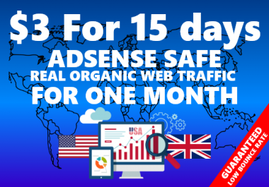 Real organic traffic for 15 days