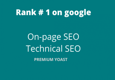 I will do YOAST ON-Page SEO and optimization