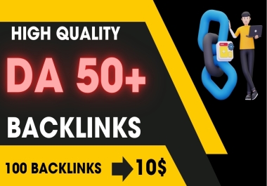 DA 50 plus Backlinks for Google top ranking