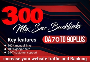 I will make dofollow SEO mix backlinks elevate your website ranking