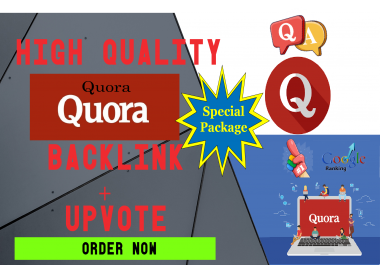 20 Quora Answers+convenient image+40 Backlinks+25 Upvote