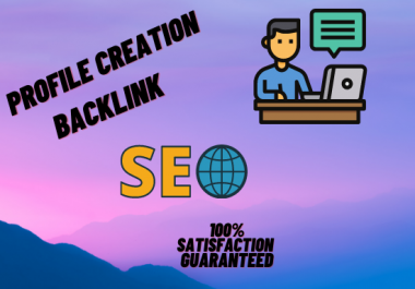 I will create an insightful profile backlink for a professional website