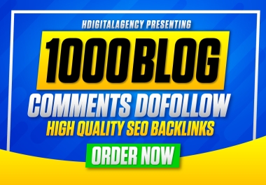 I Will Create Manual 1000 Dofollow High Authority Blog commnets SEO Backlinks