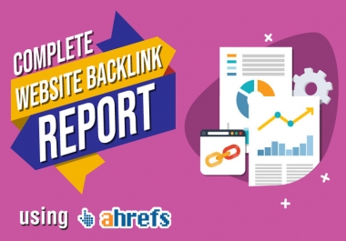I will give complete website backlinks list using ahref