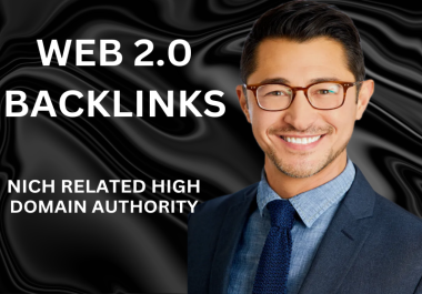 400 Web2.0 High Dofollow Backlinks Created on High DA Sites Permanently Helps Rank Your Site