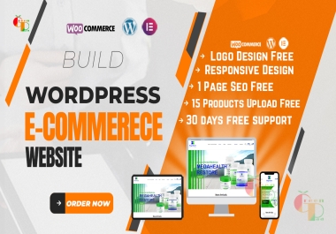 I will build responsive ecommerce wordpress website,  woocommerce Store