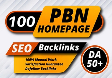 100+ High Quality Pbn Homepage Backlinks