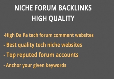 I will provide high quality forum link building for your site