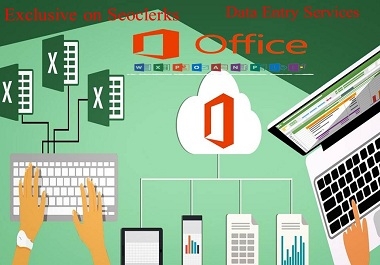 I will do fast excel/office data entry,  copy paste,  pdf to excel/office