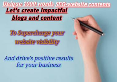 Get a impressive & outstanding SEO-blog and website Contents