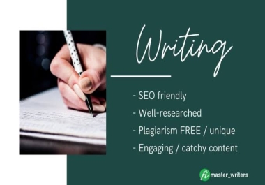 I will write High-Quality 1000 words Stunning SEO-website contents