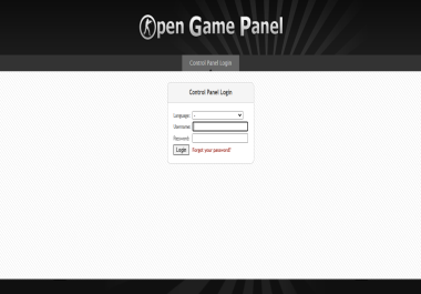 I will install Open Game Panel