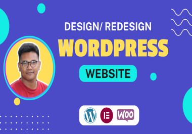 I will design or redesign professional wordpress website or customization with elementor pro