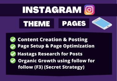 I will make Insta posts for theme pages