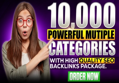 10,000 Powerful High-Quality SEO Off-Page Backlinks Package - Boost Your Rankings