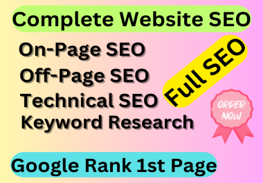 I will provide full on-page Off-page Monthly SEO Sevice