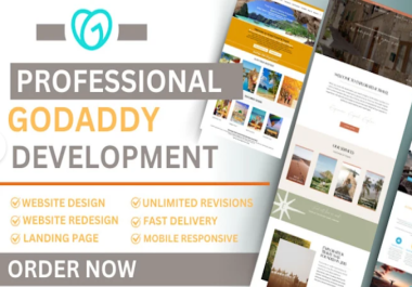 I Will Design a Premium GoDaddy Website Using GoDaddy Builder