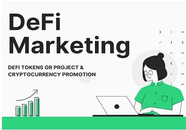 I will market and promote your Defi tokens and related Crypto project