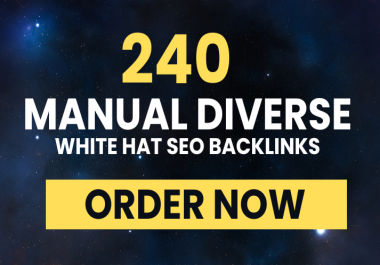 Manual Diverse White Hat SEO Backlinks