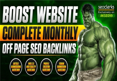 30 Days Drip Feed with Manual link Building SEO Backlinks