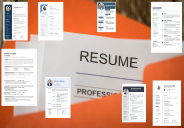 Write a professional resume and CV,  cover letter