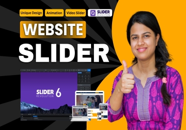 I will design a stunning website slider,  header,  banner,  or hero banner for your website