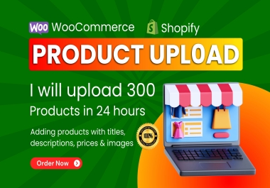 I will upload products or add products to woocommerce or any ecommerce website