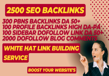 2500 SEO Contextual Backlinks On High Authority DA 50 Sites For Top Google Ranking