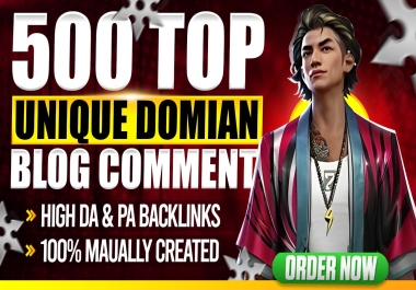 i will Create 500 high quality unique domains BG comment backlinks with low spam