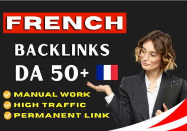 1000 high Trust flow High TOP Rank French. fr SEO France High Domain Backlinks DA 50+