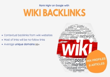 50 Wiki Seo Backlinks Service for google Rank