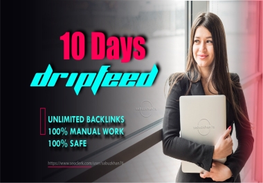 Build 10 DAYS DRIPFEED off page SEO backlinks high authority link building