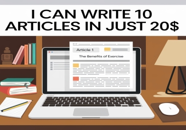 I will write 10 Article's 650 words each for your Website