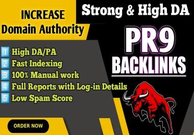 120 High Authority DA90 Plus Strong PR9 Backlinks for Advanced SEO