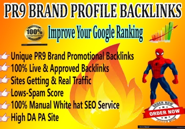 Update120+ Pr9 Brand Promotional DA90+ Safe Permanent Backlinks for Website Rank