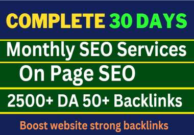 Rank 30 Days Monthly SEO Service Optimised WordPress,  shopify,  wix Website Keyword Ranking