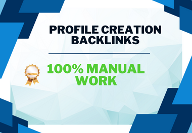 I will do 40 HQ social media profile creation backlinks sites
