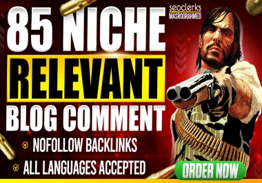 I will do 85 nofollow niche relevant blogcomment