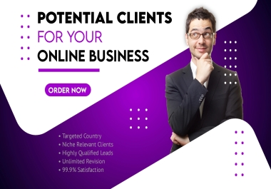 Find potential clients for your online Services,  clients outreach