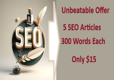 Get5 Unique SEO Articles on Your Topic of Choice